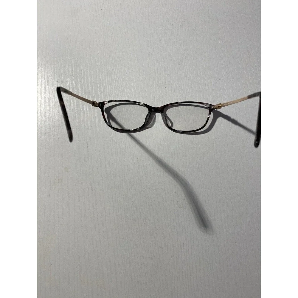 Karen Kane Barbary Fig Eyeglass Frames Tortoise & Pink Floral Gold Tone Women's
